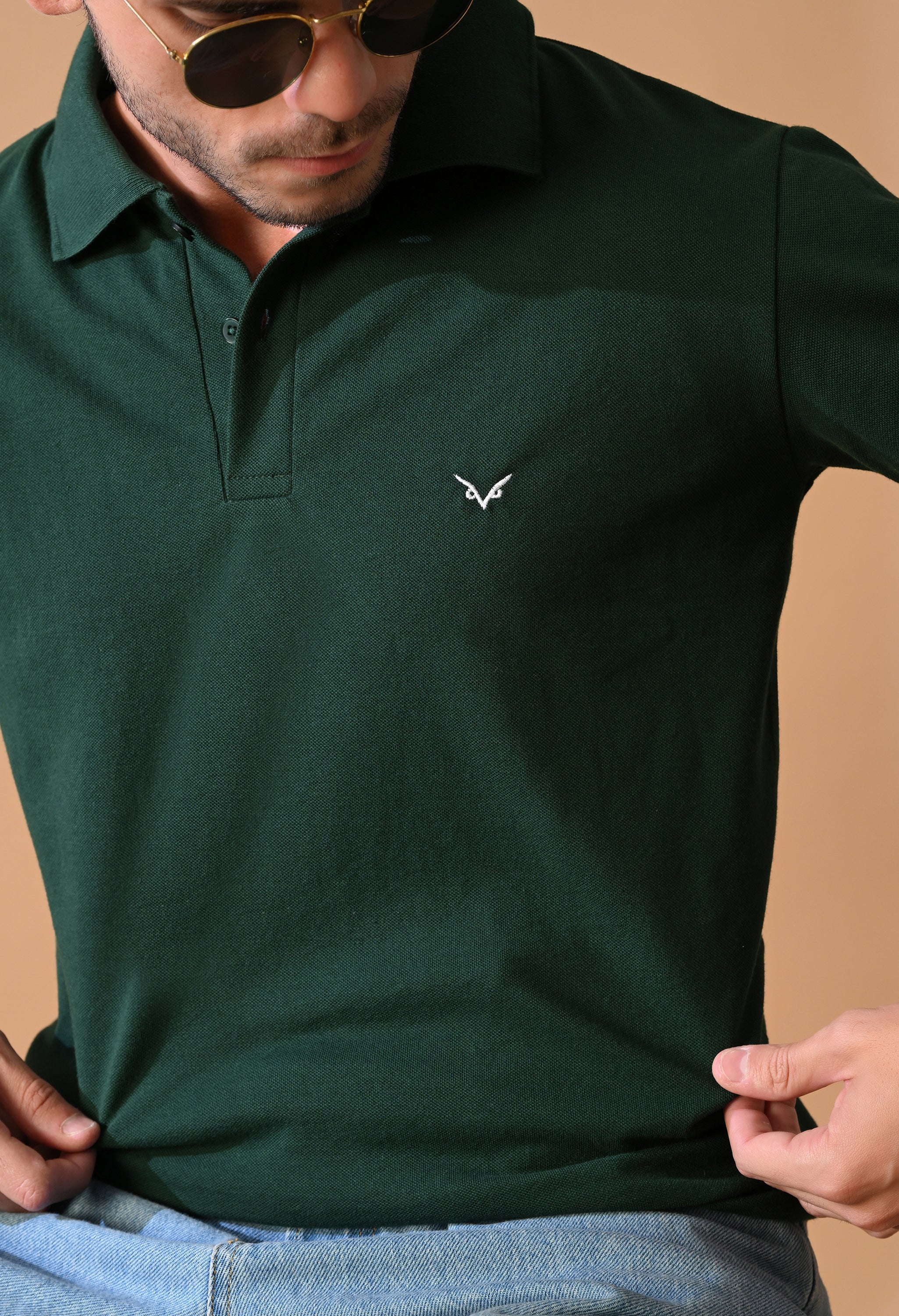 Men’s Classic Fit Polo Shirt – Deep Emerald