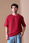 Maroon Motion Oversized T-Shirt