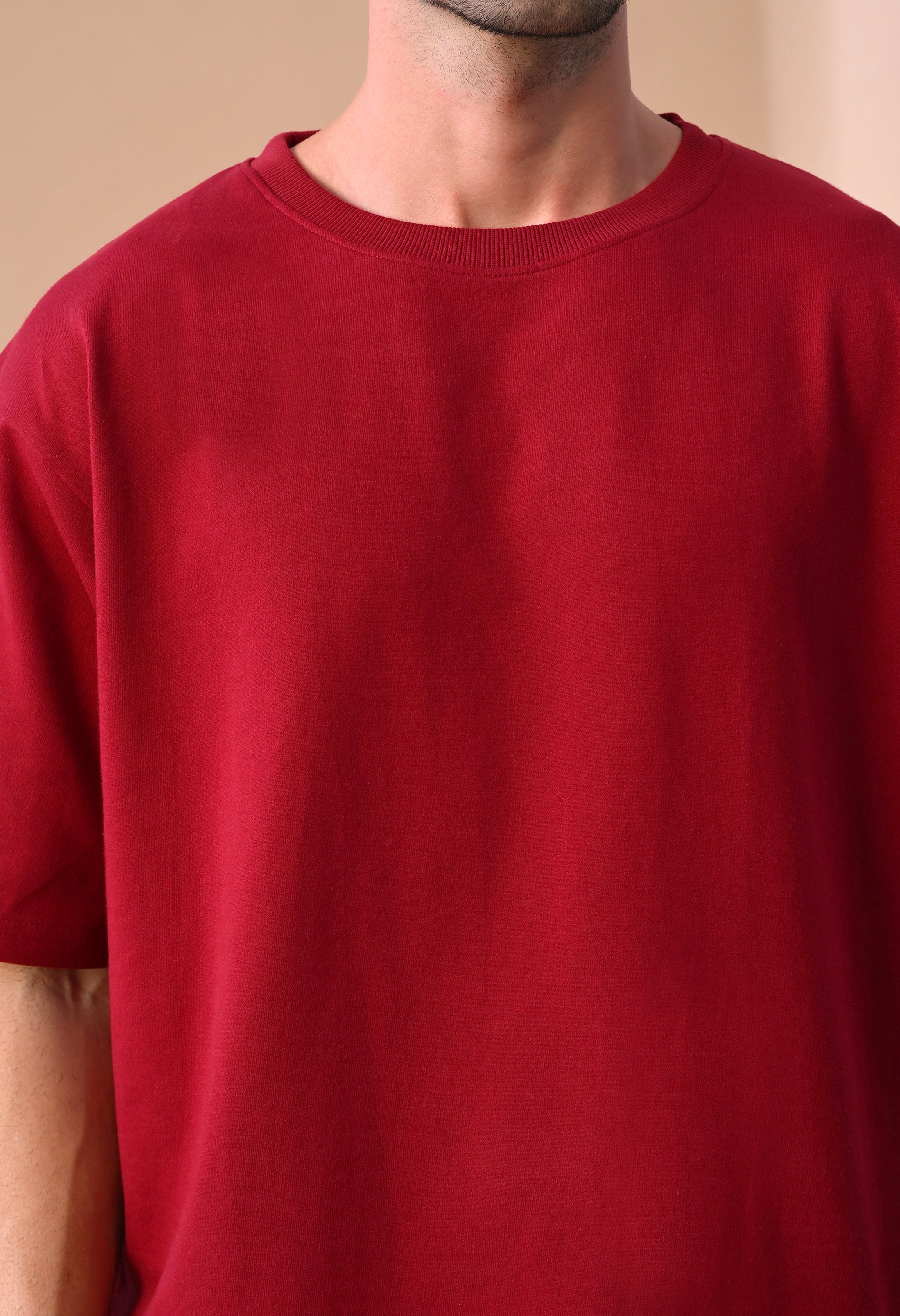 Maroon Motion Oversized T-Shirt