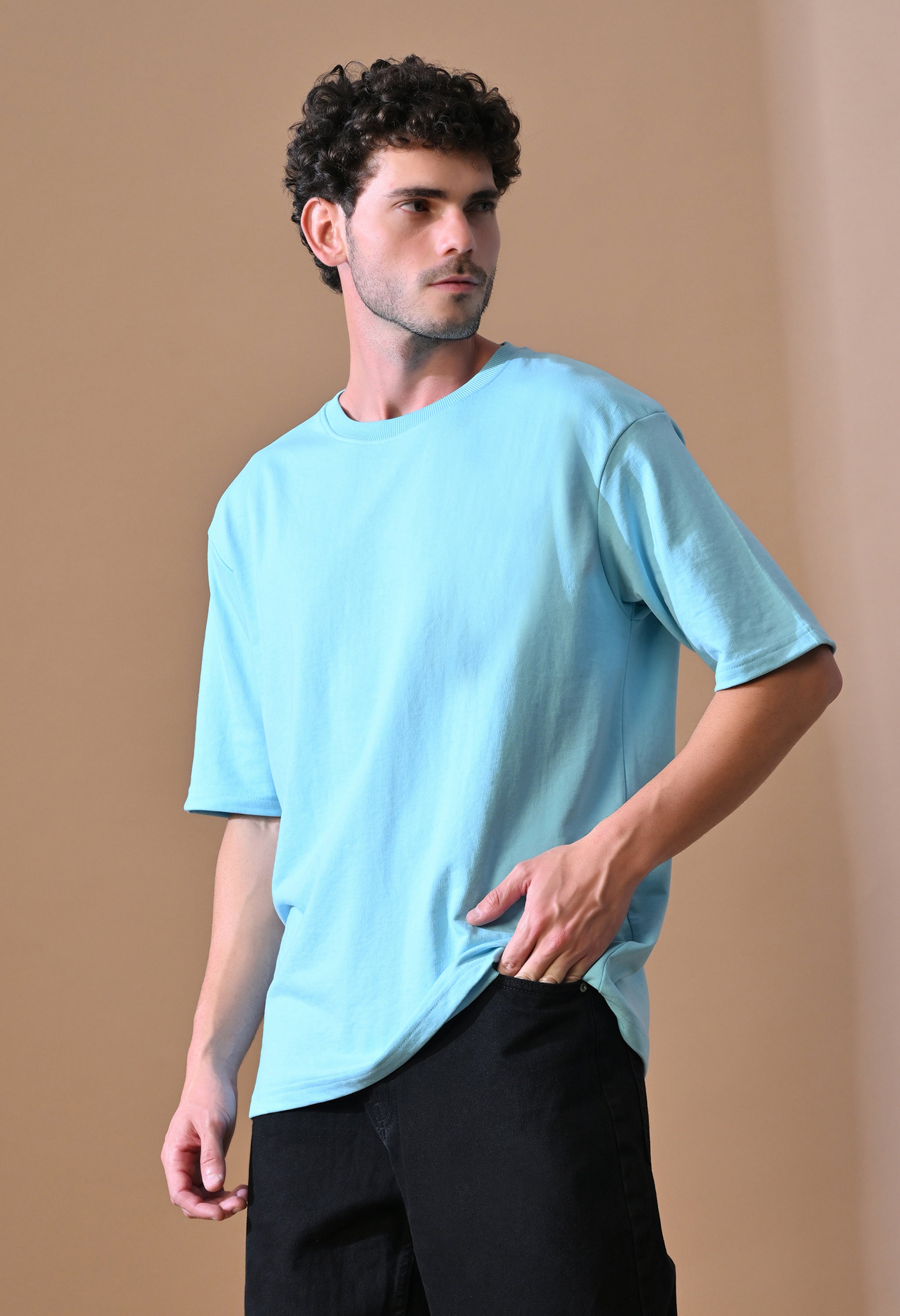 Aqua Breeze Oversized Tee