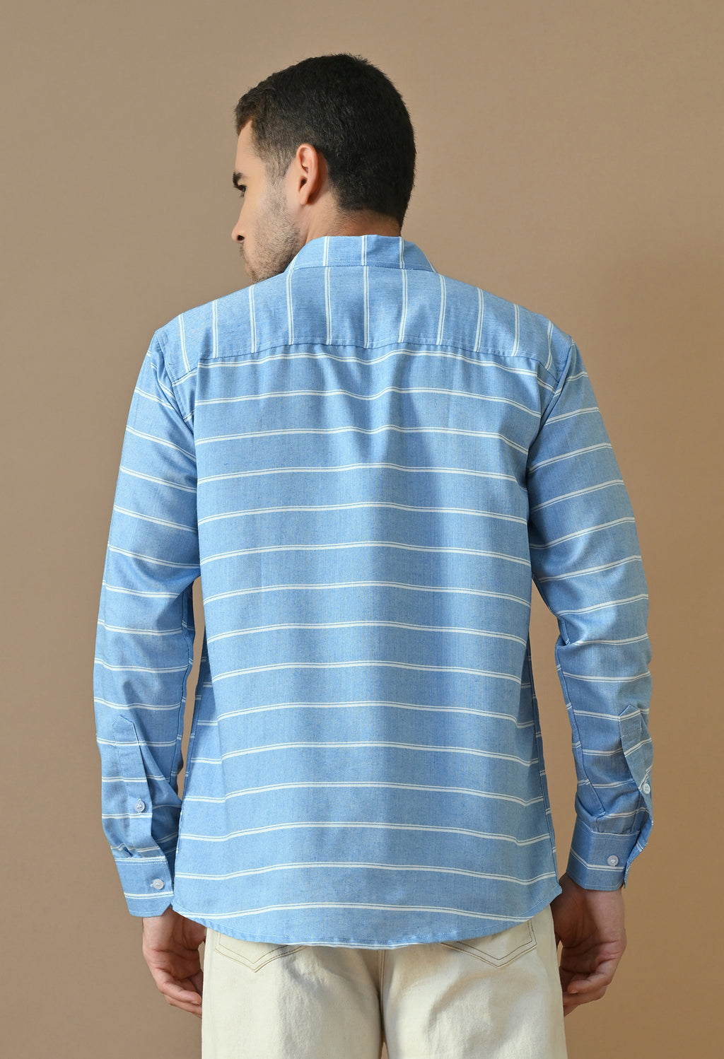 Skyline Stripe Premium Blue Shirt