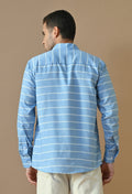 Ocean Blue Stripe Shirt