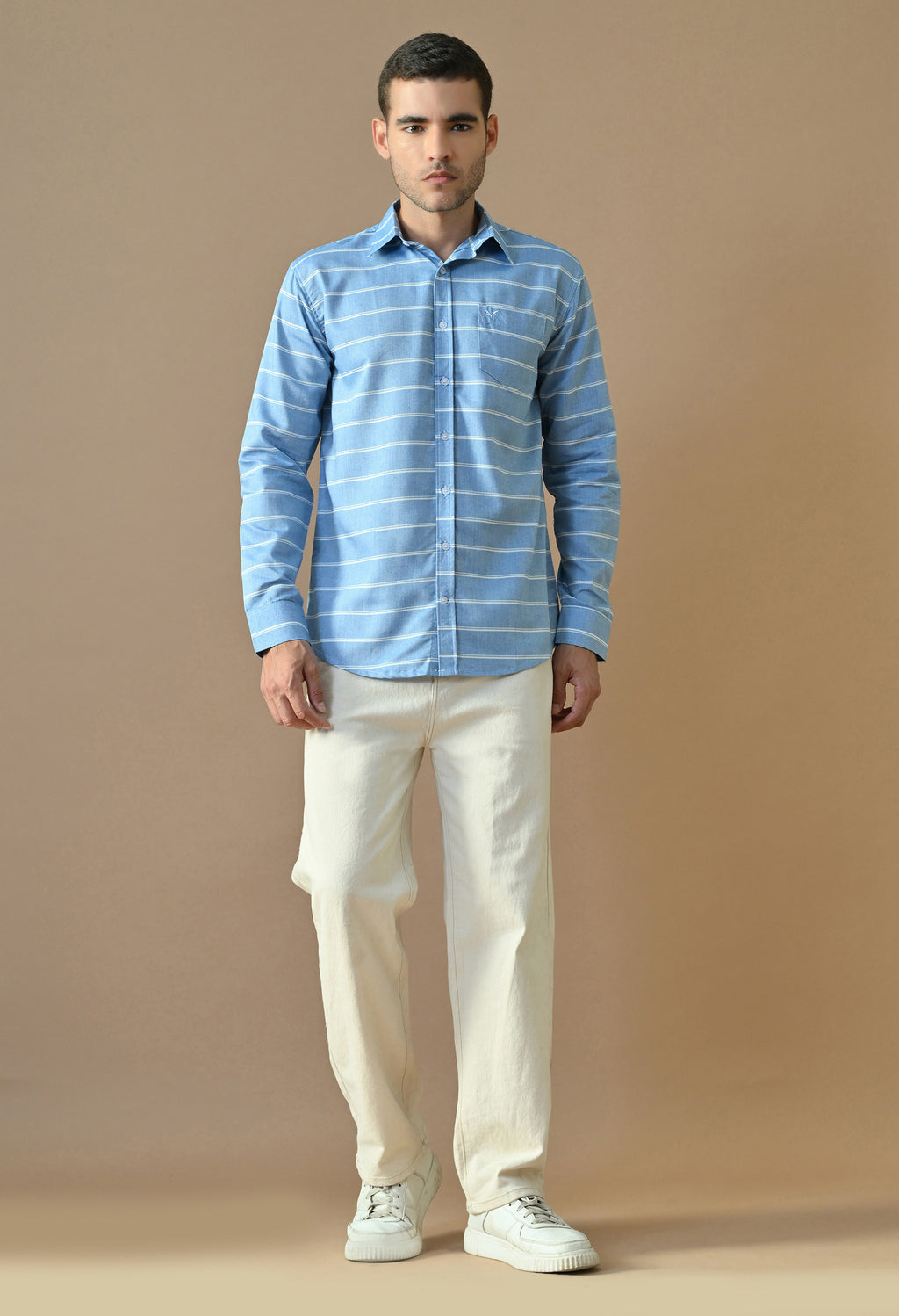Ocean Blue Stripe Shirt