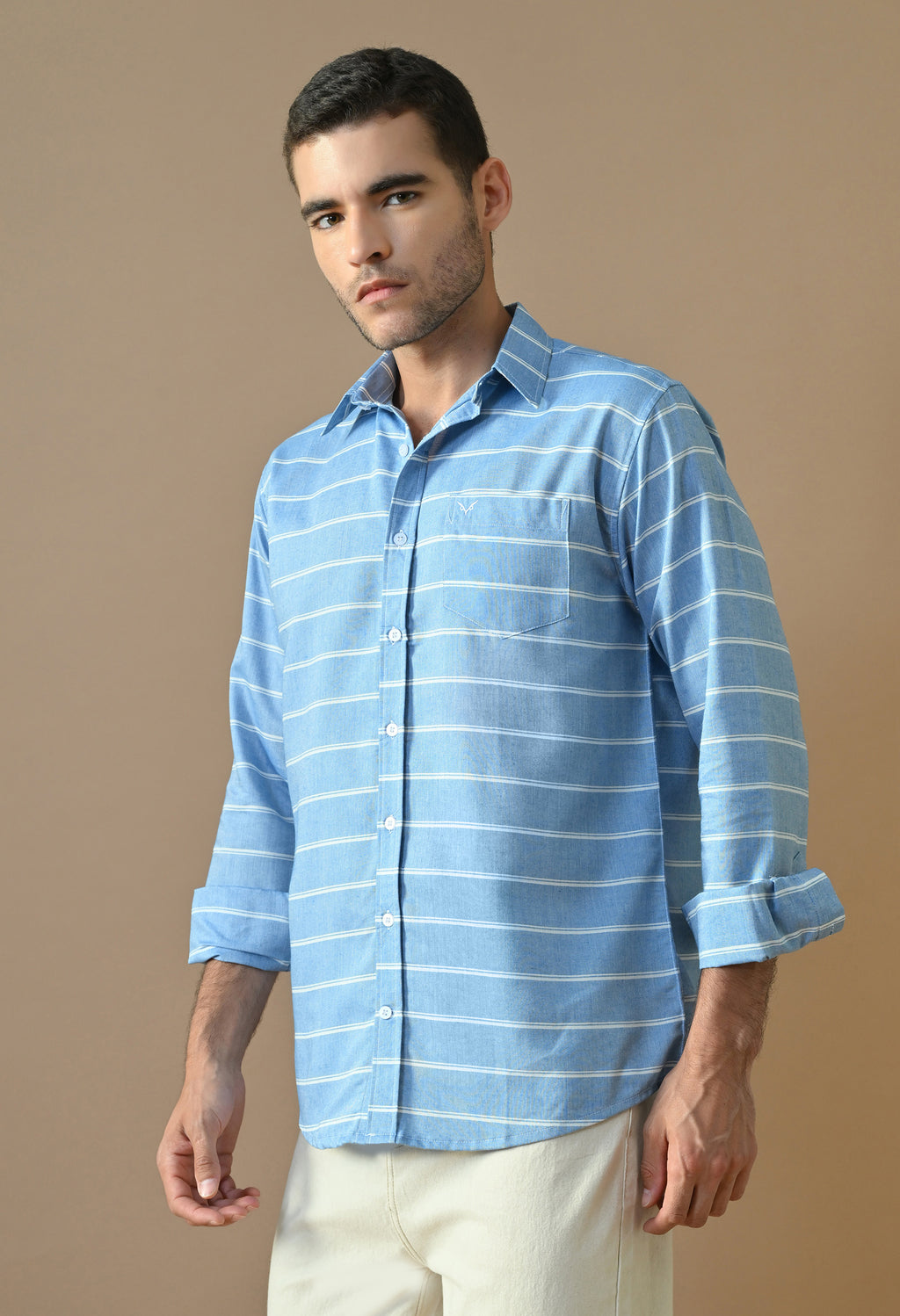 Ocean Blue Stripe Shirt