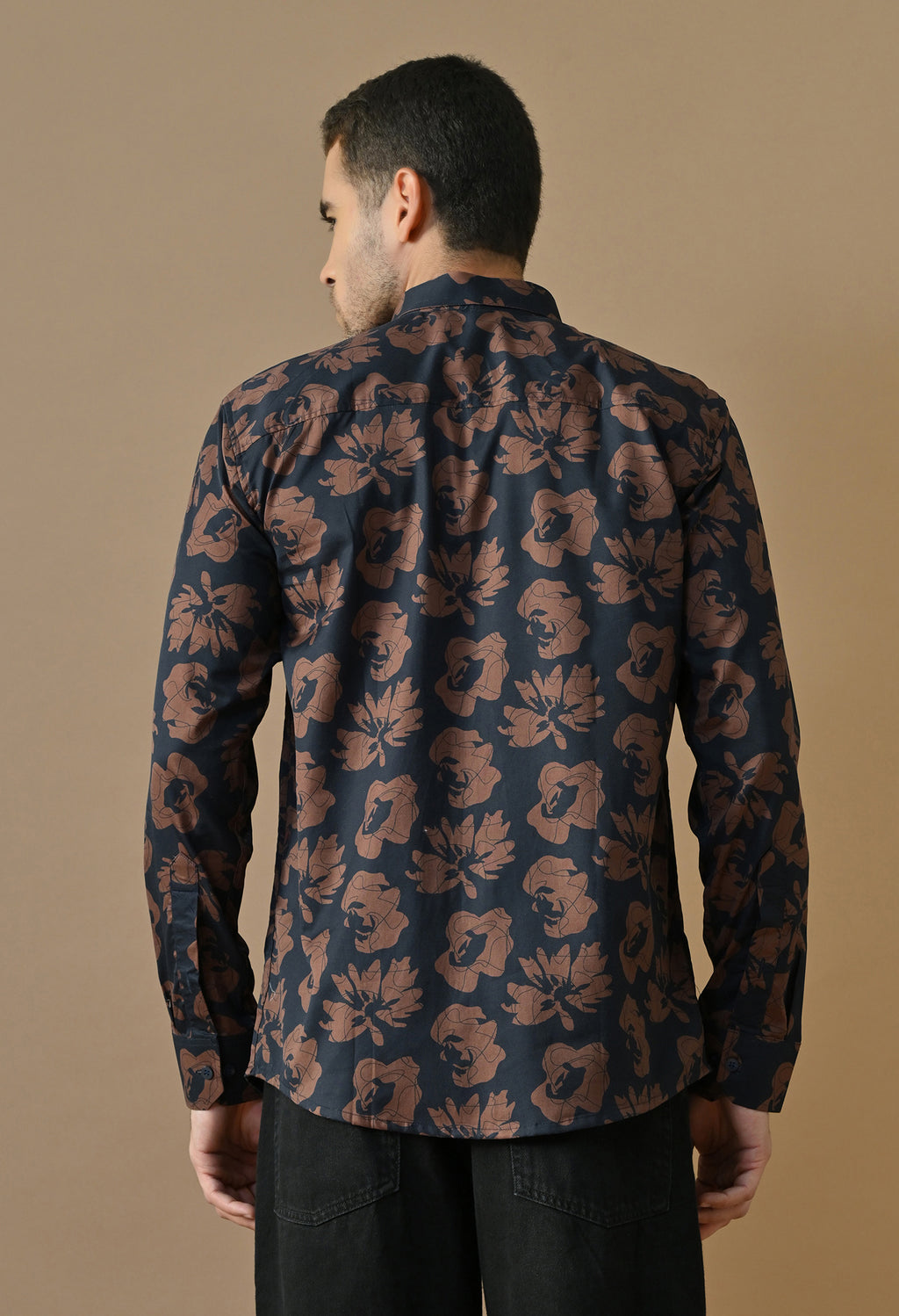 Midnight Bloom Printed Shirt
