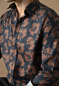 Midnight Bloom Printed Shirt