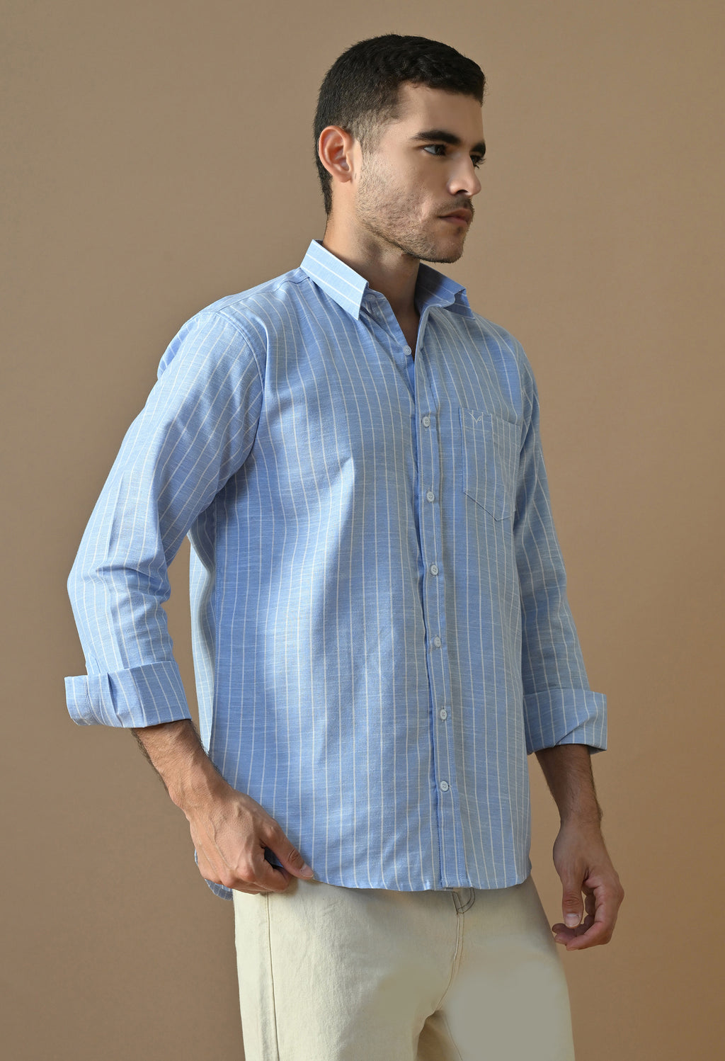 Azure Line Premium Striped Shirt