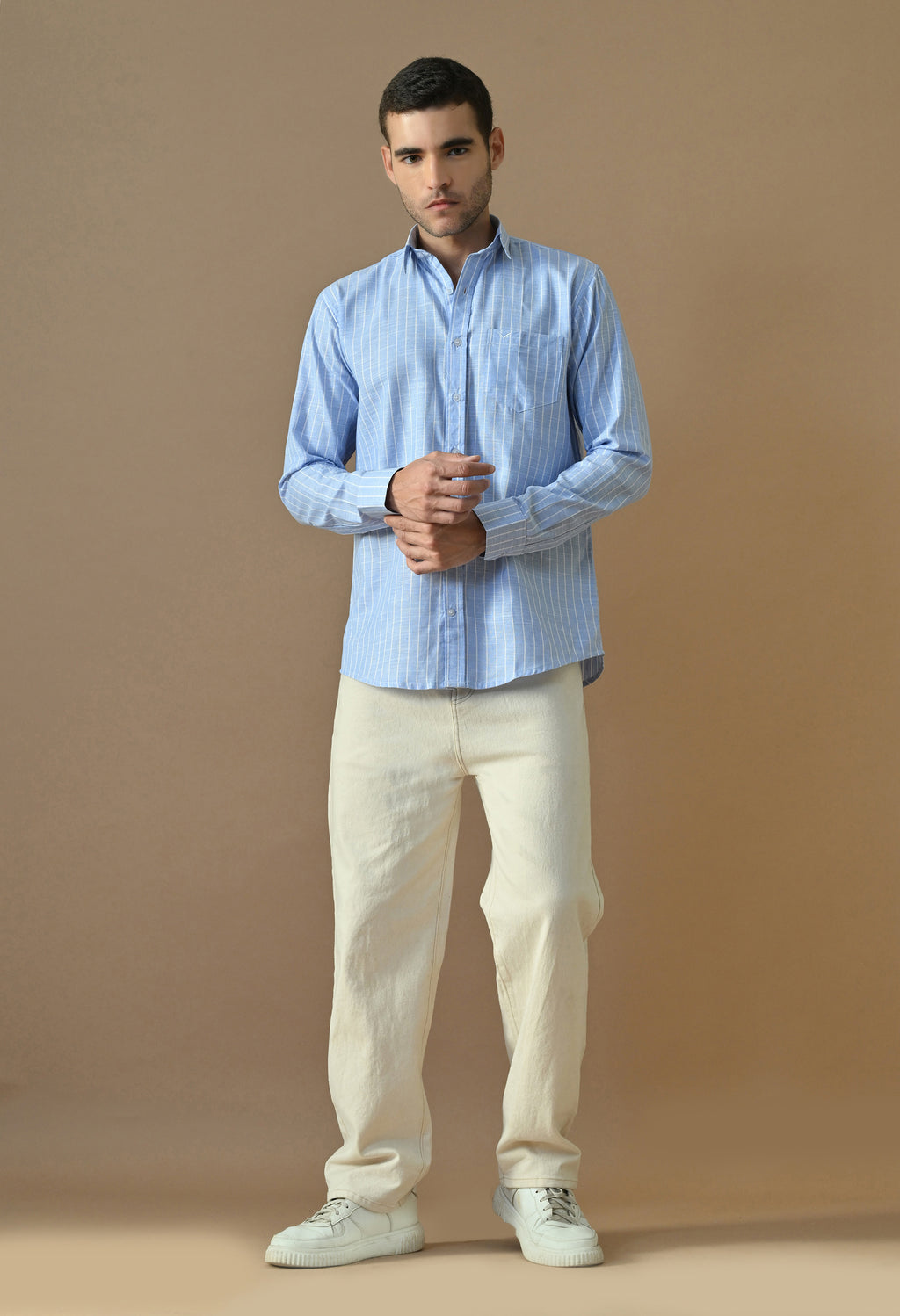 Azure Line Premium Striped Shirt