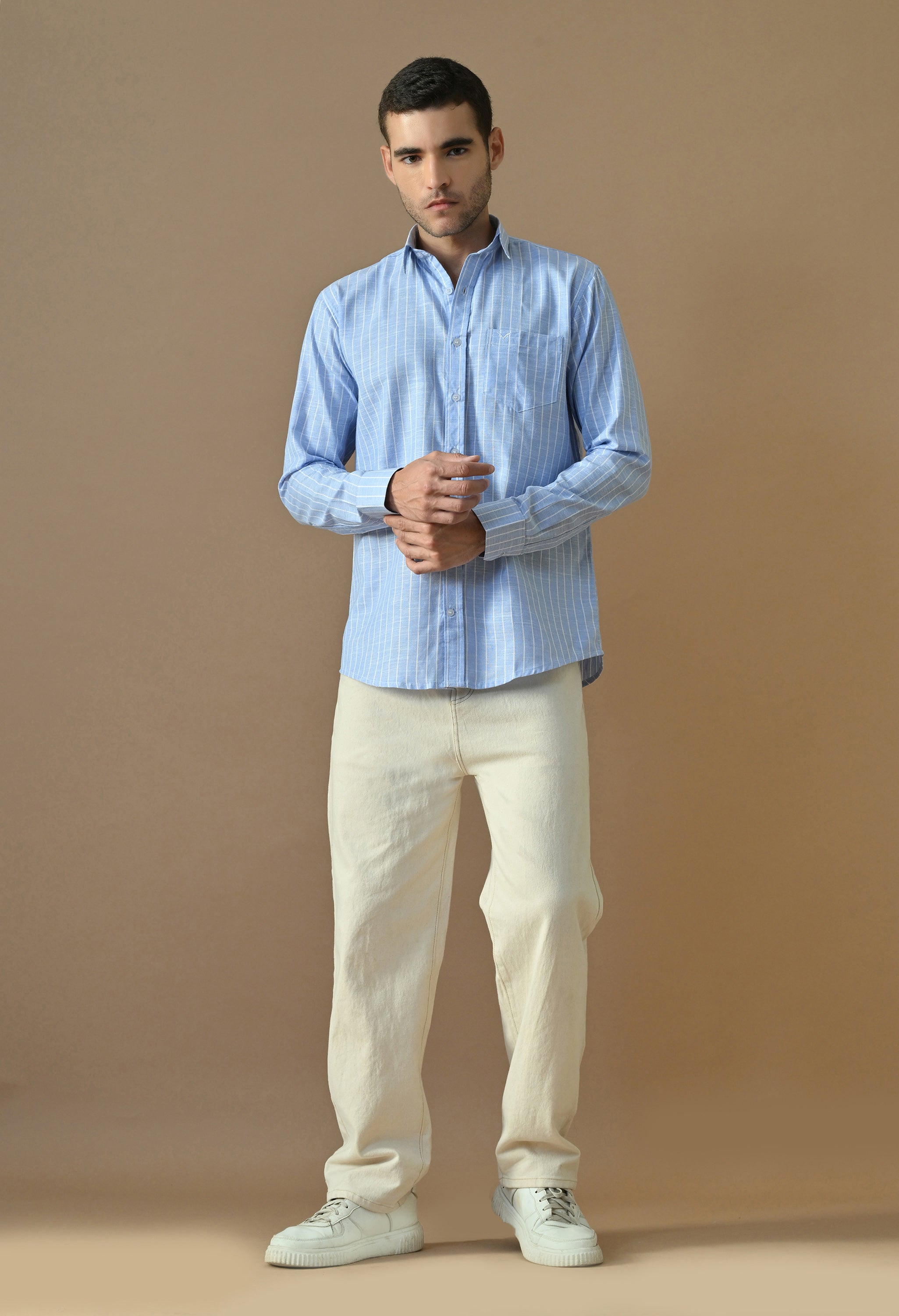Azure Line Premium Striped Shirt