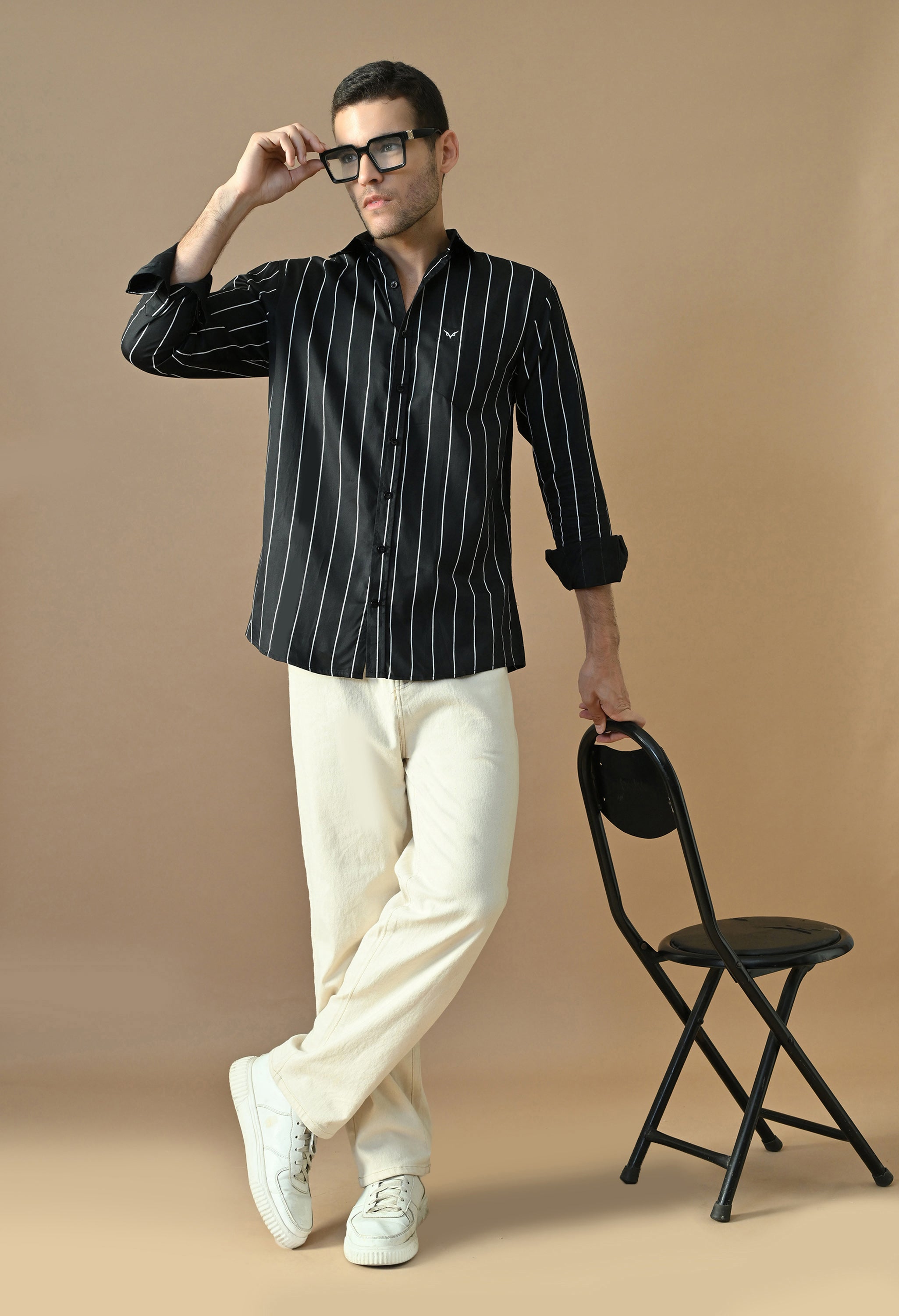 Midnight Stripe Premium Slim Fit Shirt
