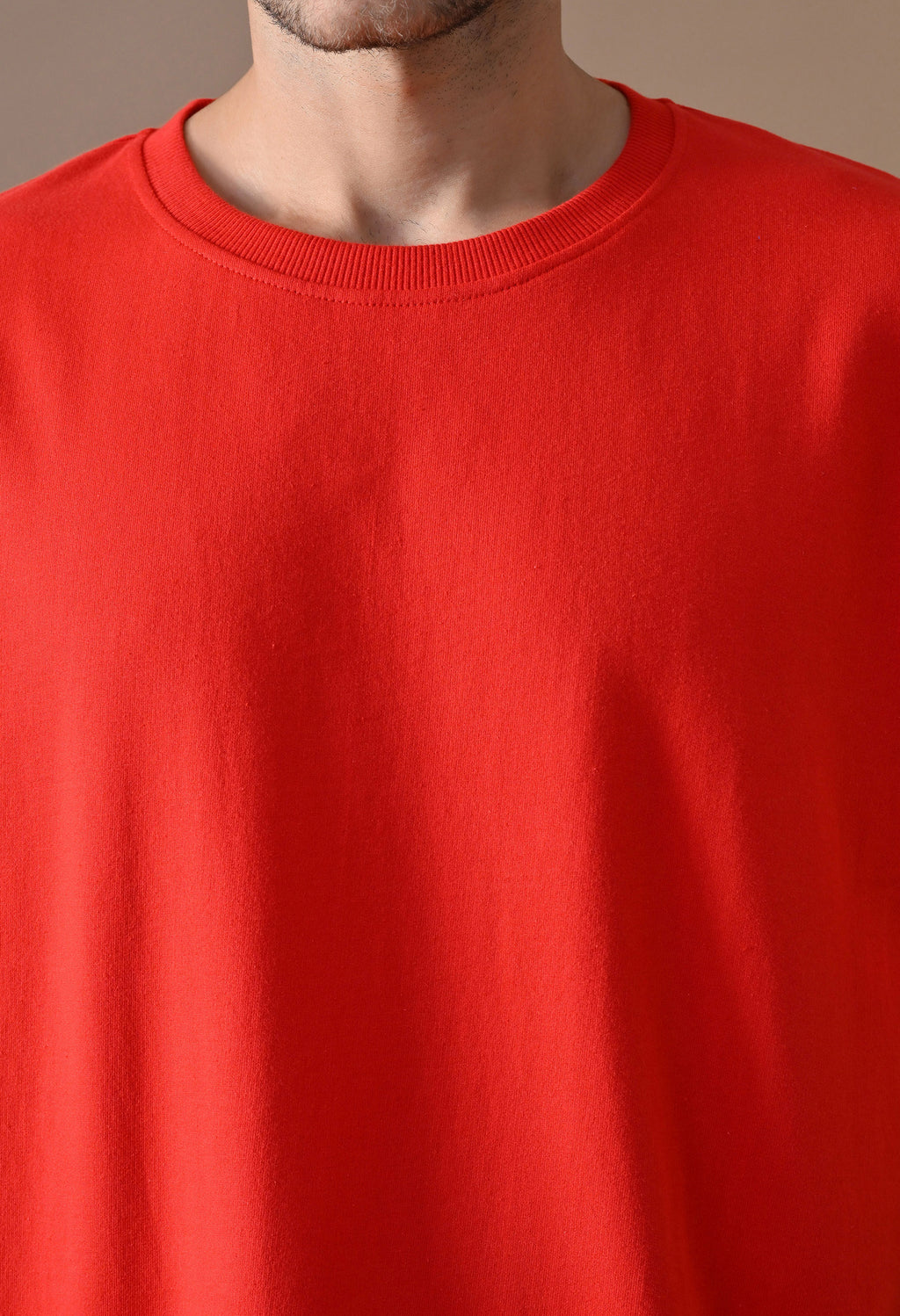 Essentials Oversized Heavyweight Tee - Crimson Red