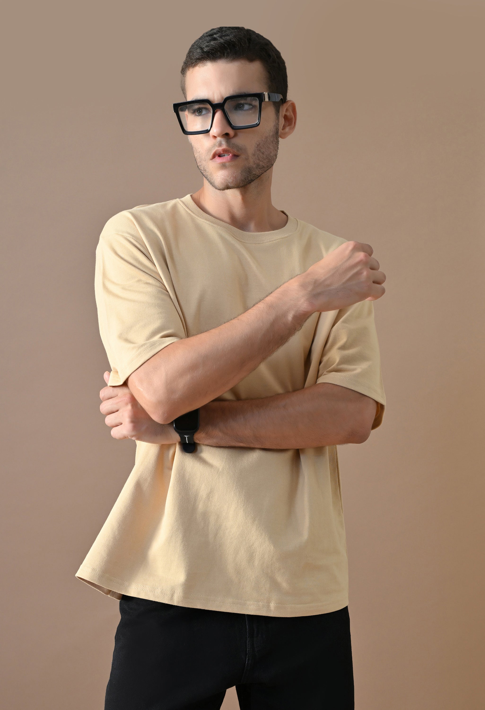 Sand Beige Heavyweight Oversized T-Shirt