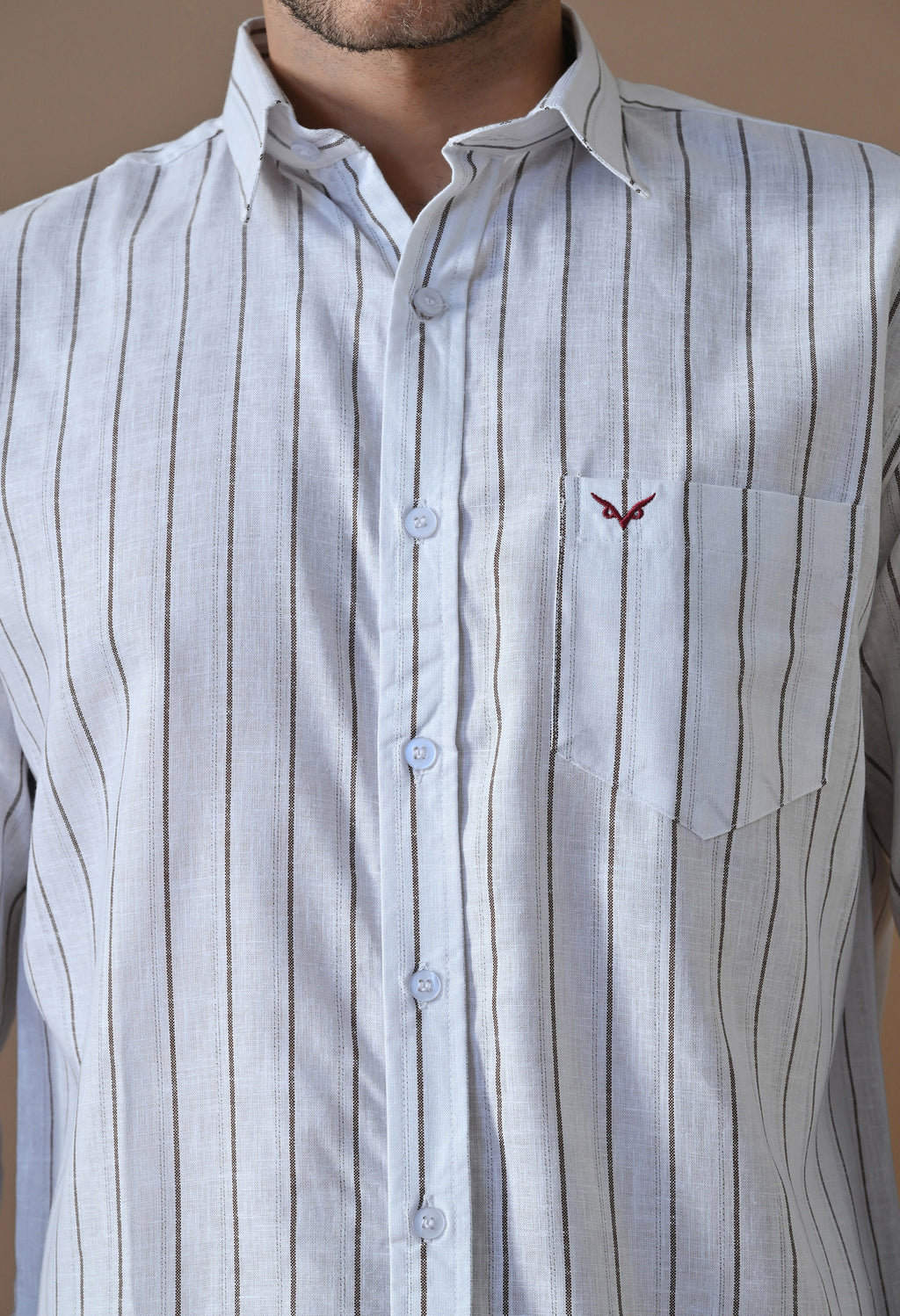 Classic Stripe White Shirt