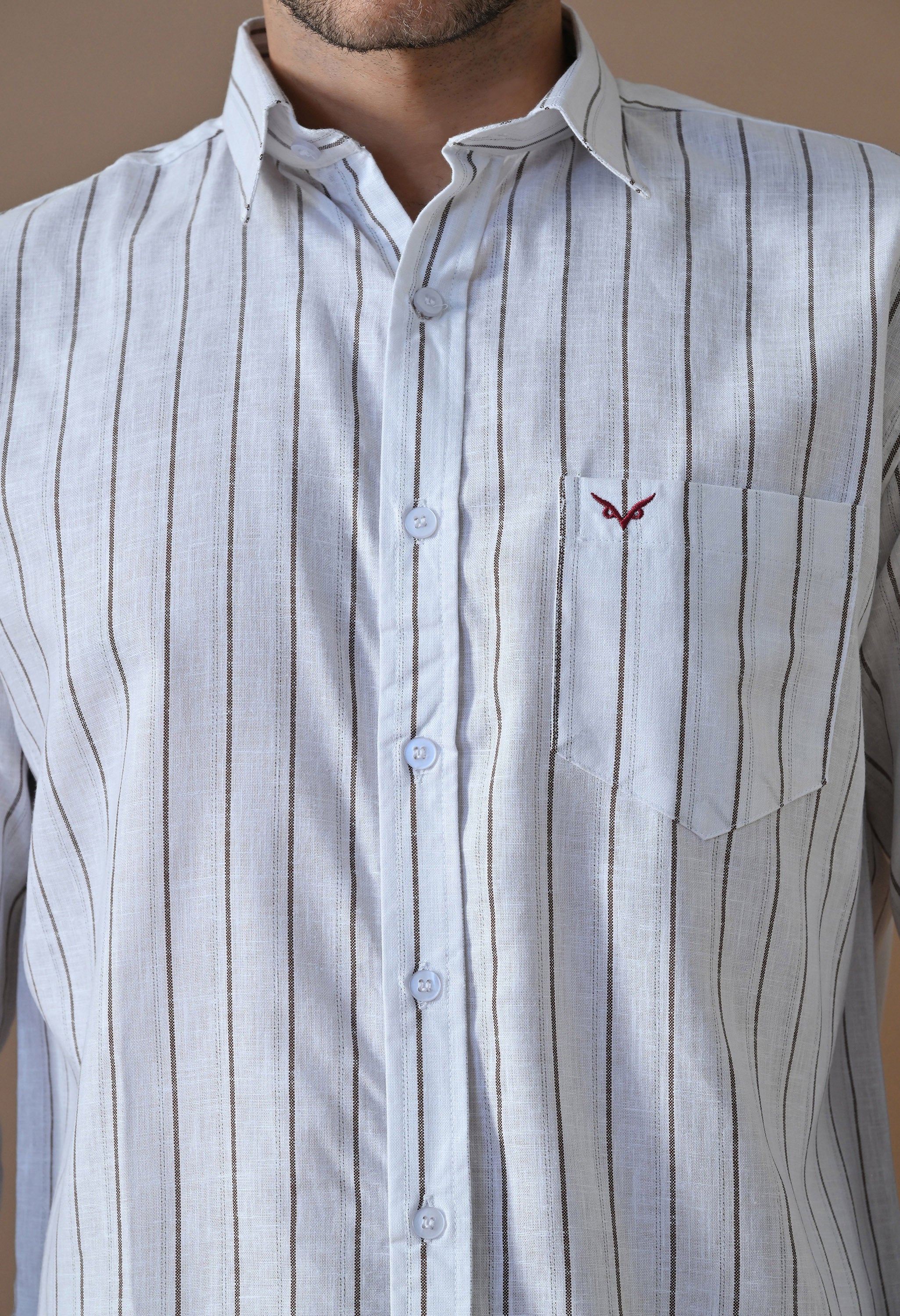 Classic Stripe White Shirt