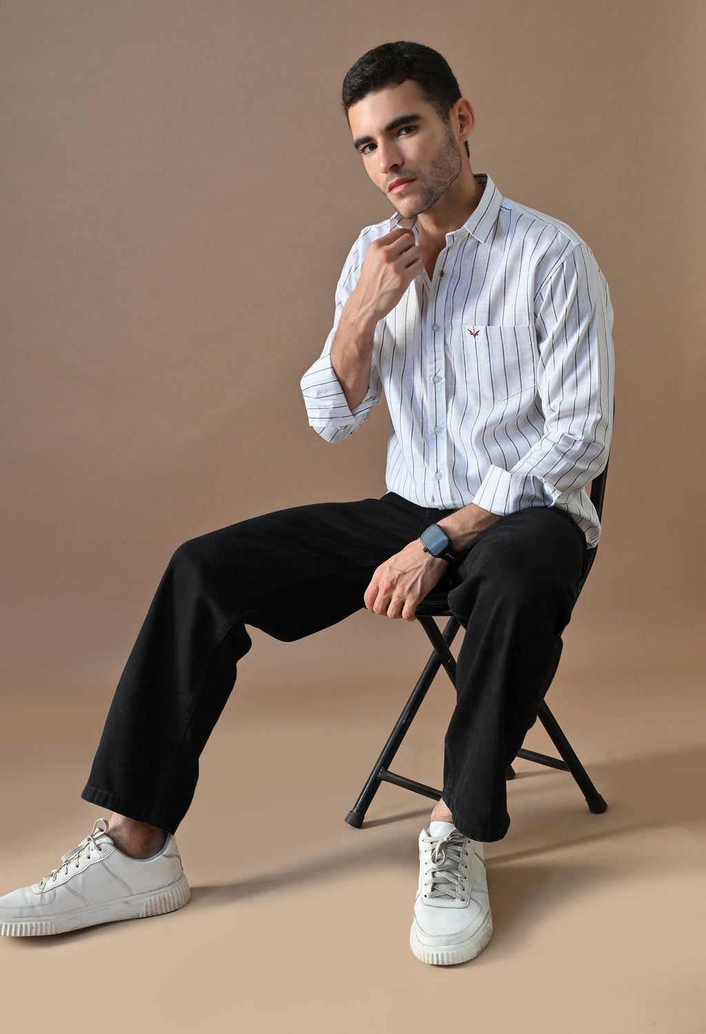 Classic Stripe White Shirt