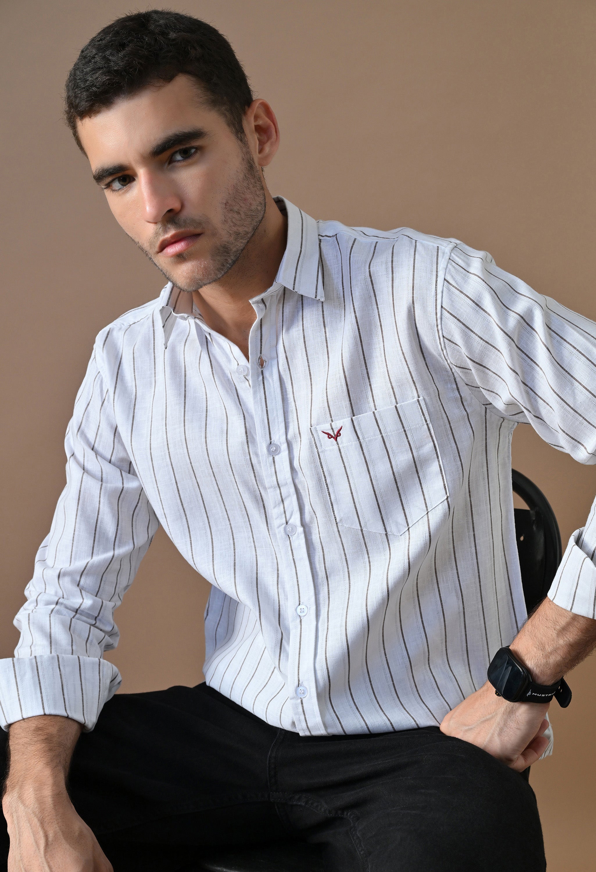 Classic Stripe White Shirt