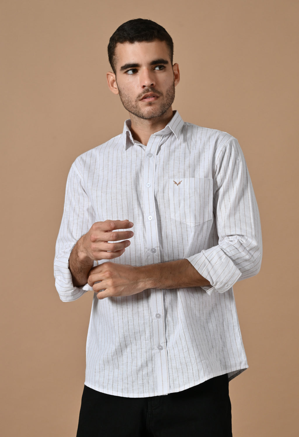 Premium White Pinstripe Shirt