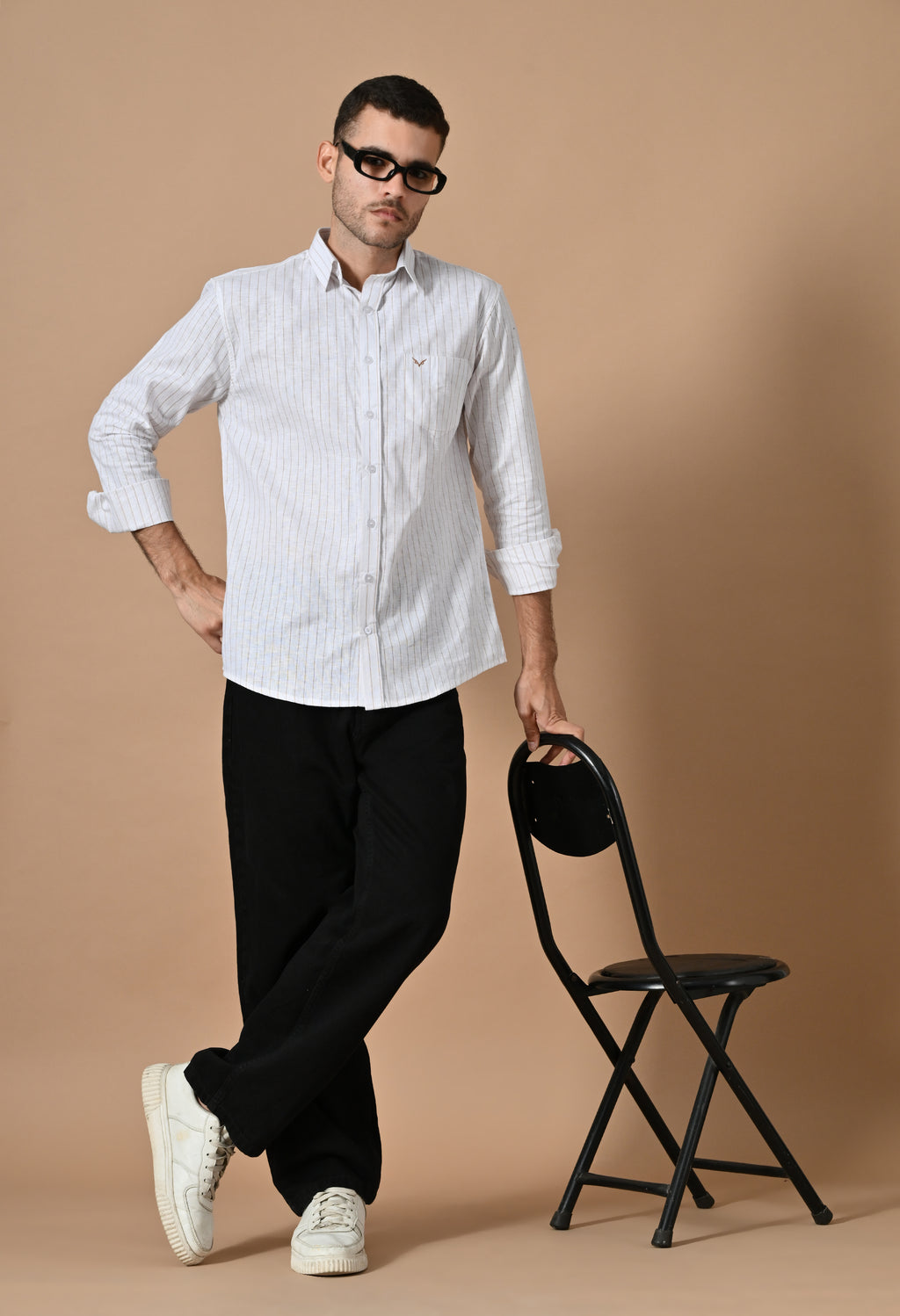 Premium White Pinstripe Shirt