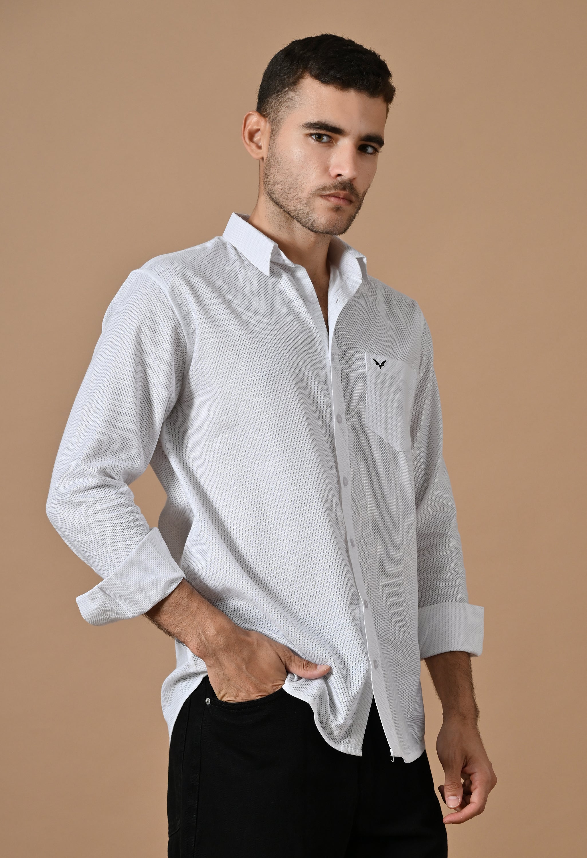 White Texture Premium Shirt