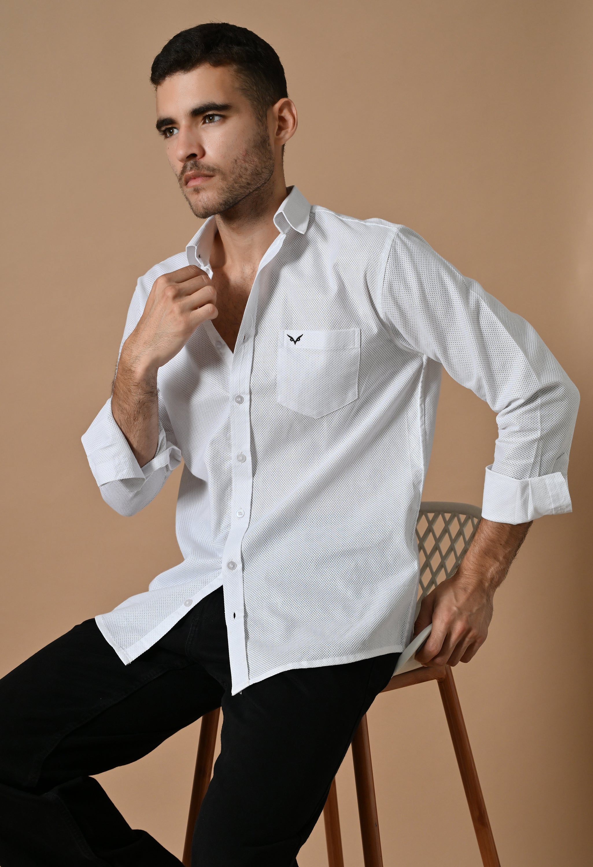 White Texture Premium Shirt