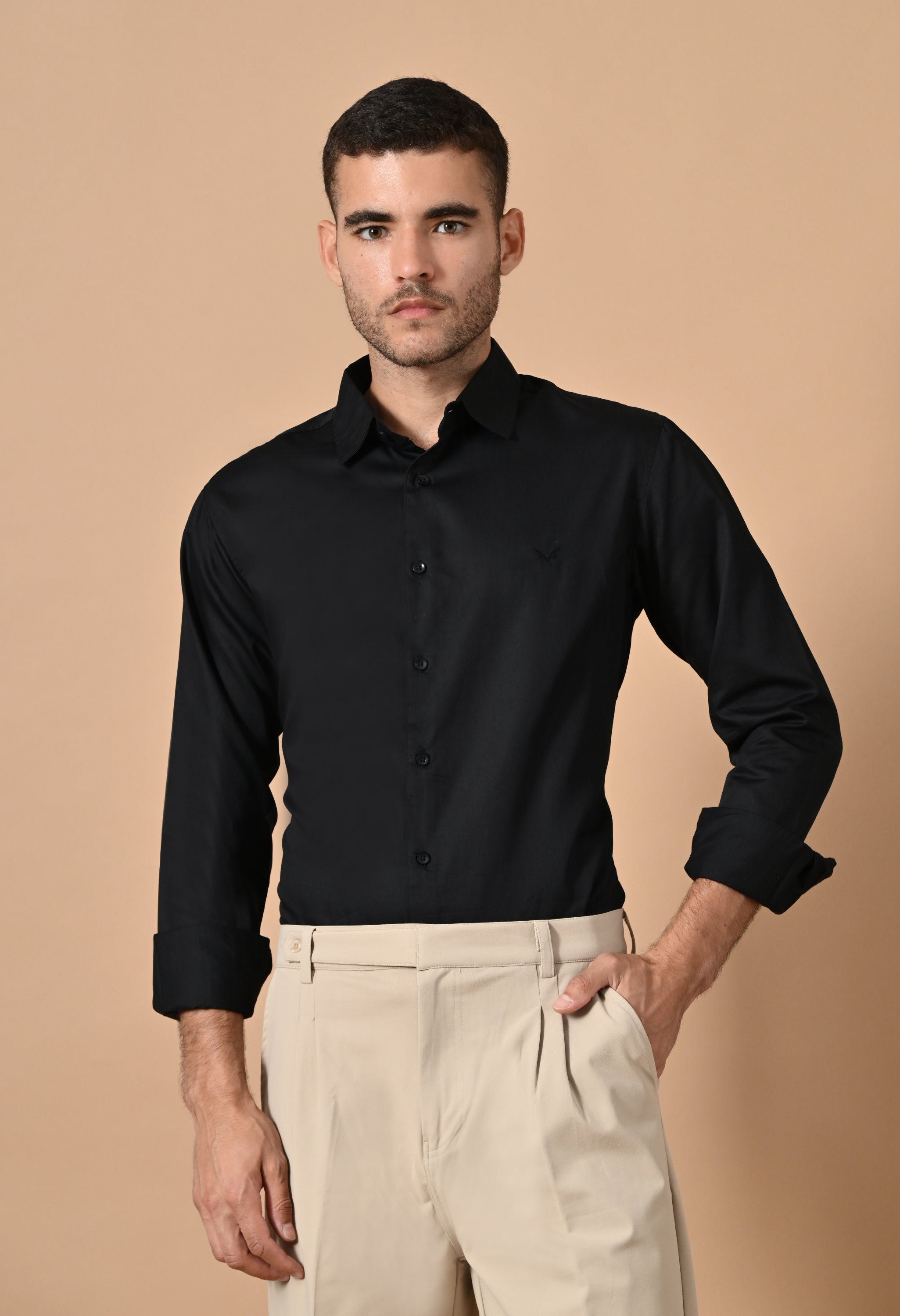 Midnight Black Formal Shirt